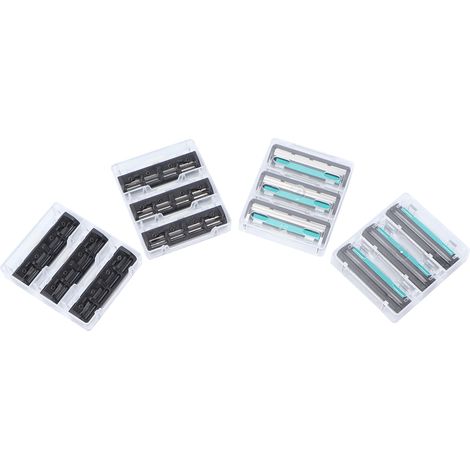 12 lames de rasoir compatibles Twin Retro2, double couche, recharges pour homme (1/5)
