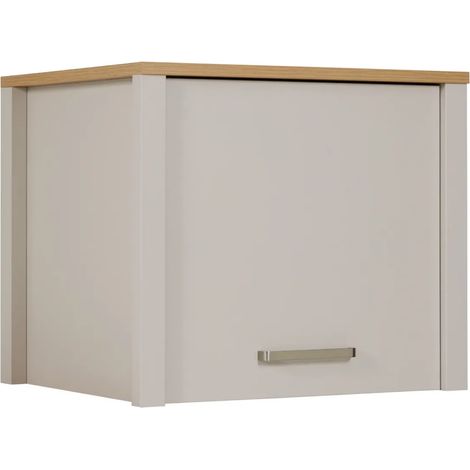 Pensile Cucina Singolo Beige Rovere con Anta Soft-Close 70x60x60,5 cm (1/5)