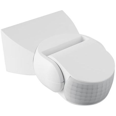 Détecteur de mouvement CR-9, puissance max. 1200 W, alimentation 220-240 V CA, 50/60 Hz, angle de fonctionnement 180°, portée 2-8 m (1,8-2,5 m en mode détection), indice de protection IP6