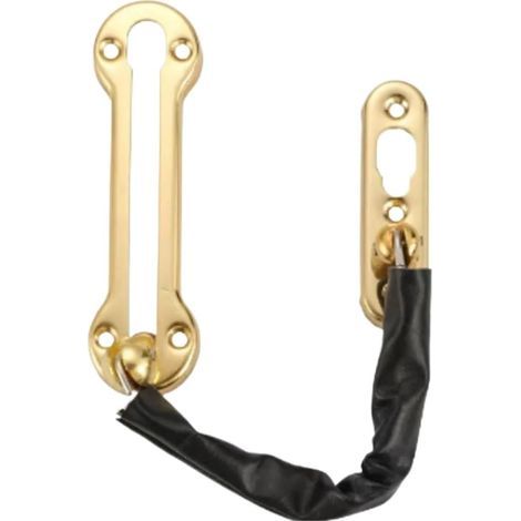 Door Chain Lock, Stainless Steel Security Chains for Security Doors, Anti-Theft, Windows - Gold (1/4)