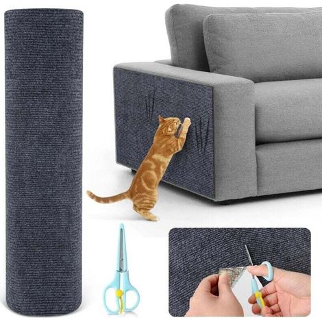 Tapis Griffoir - 200 x 40 cm - Pour Chat - Auto-Adhésif - Sisal Renforcé - Usage Intérieur Murs Meubles Sol - 1 Pièce (1/4)