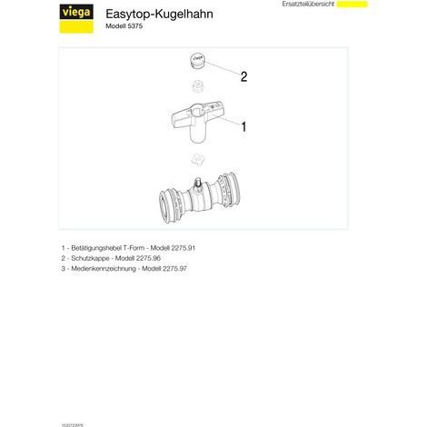 VIEGA 746643 Robinet à tournant sphérique avec SC Easytop 5375 (1/5)