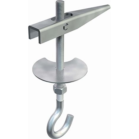 OBO Bettermann Taco basculante con gancho de techo M5x65mm acero galvanizado, 3482057
