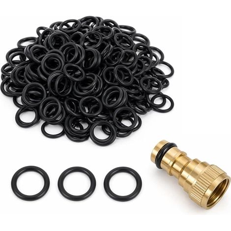 100 Pieces Rubber O-Ring for Tap for 1/2-Zoll (1/5)