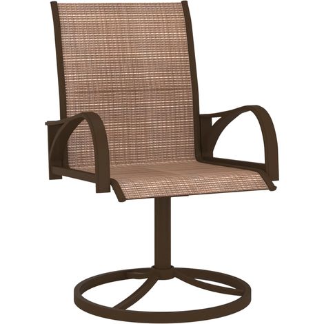 Maison Exclusive - Garten-Drehstühle 2 Stk. Textilene und Stahl B