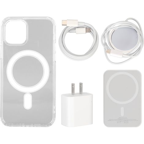 Kit de chargeur rapide 5 en 1 pour smartphone, prise américaine 100-240 V 20 W, charge par absorption magnétique pour iPhone 12 Pro Max (1/5)