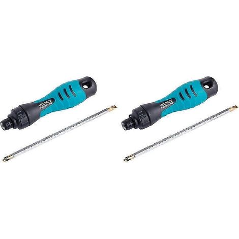 2x PENGGONG 2-in-1 Präzisions-Ratschenschraubendreher-Set mit zwei Schlitz-, Kreuzschlitz- und magnetischen Schraubendreherbits – JXLGV (1/5)