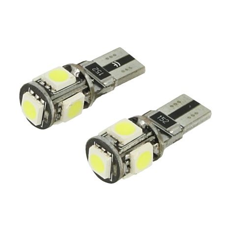 24V Lampada LED Canbus T10 W5W Giallo Arancione Luci Posizione Targa per Camion Bus Barca 5 SMD 5050 (1/3)