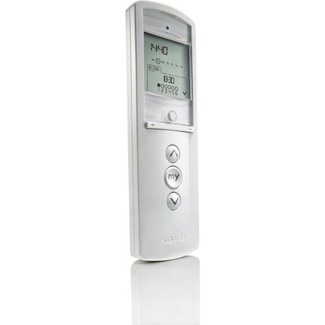 Somfy – Télécommande 6 canaux pour stores et volets – Programmable auto-apprentissage – Alimentation 1,5V AAA – Fréquence 433.42MHz