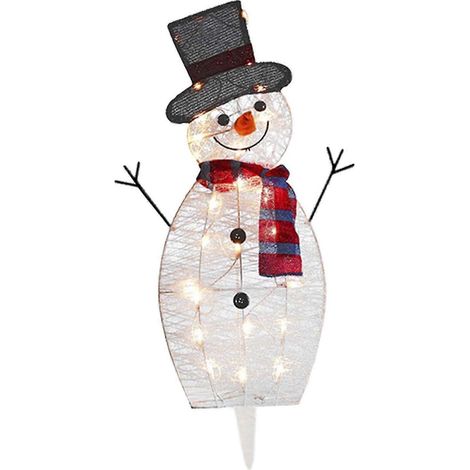 Décorations saisonnières & de fêtes lumière Led pingouin lumineux décoration de Noël décoration de jardin luminescente en acrylique 1pc (nécessite un assemblage) (1/3)