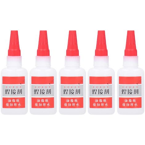 Lot de colle extra forte, 50 ml/pièce, pour le soudage du métal, du bois et de la céramique - pour les réparations et le bricolage (1/5)