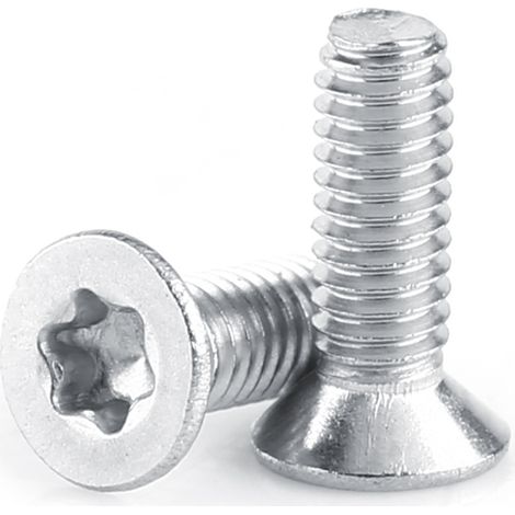 M2.5 Stainless Steel 304 Star Flat Head Machine Screws (M2.5×8)