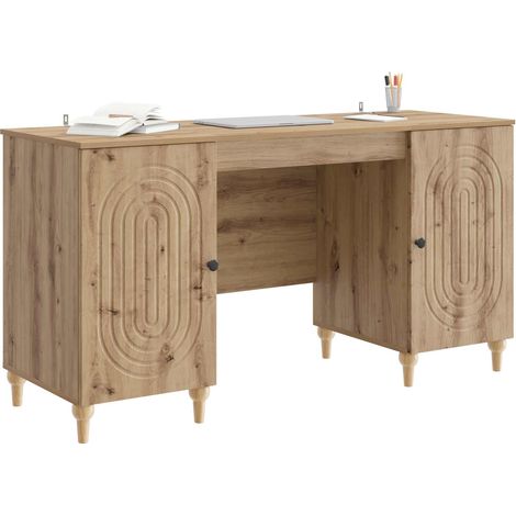 Maison Exclusive - Scrivania con lo scaffale Rovere Artigianale 142,5 x 50 x 75 cm