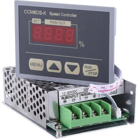 30A 12-80V DC PWM Drehzahlregler mit Digitalanzeige, DC-Motorsteuerung (1/5)