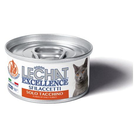 LECHAT EXCELLENCE - SFILACCETTI SOLO TACCHINO 80 GR