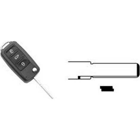 1PZ cover chiavi per auto seat skoda  hu66brs8 - hu66brs8 - 3 bottoni