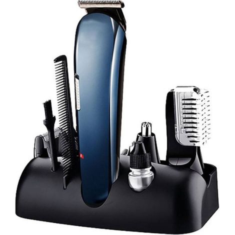 Afeitadora 8en1 Gm596 Batería Recargable Kit De Cuidado Recortadora De Barba Para Hombre - (1/5)
