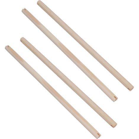 Un ensemble de 4 perchoirs en bois, adaptés aux canaris, perruches, calopsittes, perroquets, etc., accessoires pour cage à oiseaux, 31,5 cm. (1/3)