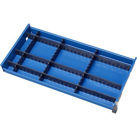 Jeu de séparations Rau pour tiroirs LxPxH 70x280x105/130 3 + 3 barres de quadrillage