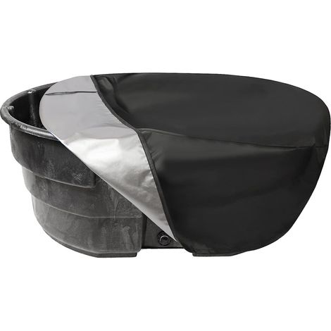 1 pièce Couvercle pour réservoir ovale, 100 gallons, tissu Oxford 420D imperméable, protection anti-saleté et anti-éclaboussures, usage piscine/bétail/eau potable (1/5)