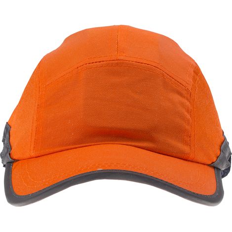 Portwest – Casquette de protection ajustable 52-65cm – Maille respirante – ABS et coton – Conforme norme EN812 – Couleur orange (1/8)