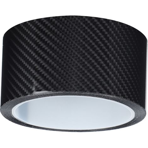 Film de protection anti-rayures pour bord de porte voiture, adhésif en fibre de carbone noire, 5 cm x 3 m (1/5)