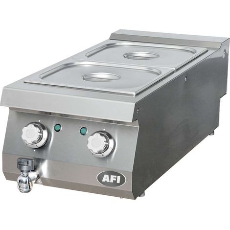 Bain-marie électrique - gamme 900 - 2 x gn 2/3 - AFI COLLIN-LUCY