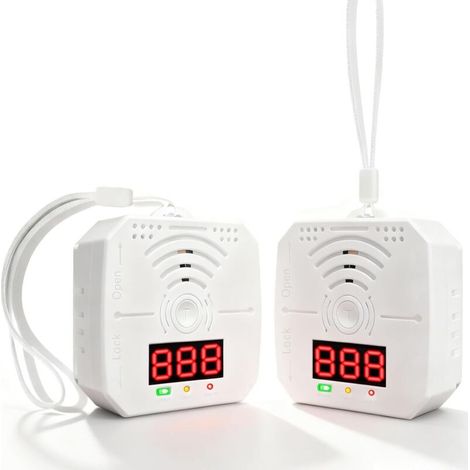 Rilevatore di monossido di carbonio da viaggio, confezione da 2, alimentato a batterie (batterie non incluse), allarme portatile per casa, auto, camper, sensori avanzati, display a LED (1/4)