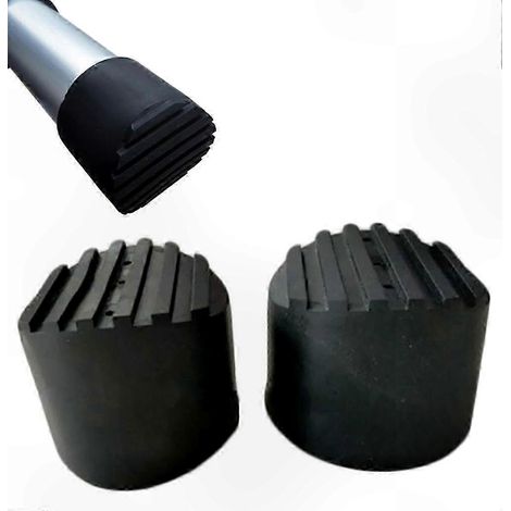 Pieds en caoutchouc antidérapants pour échelles extensibles, pieds stabilisateurs de 72 mm, lot de 2, améliorent la sécurité et l'équilibre. (1/4)