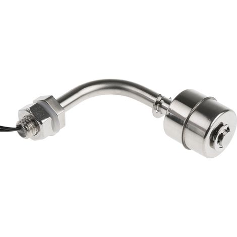 Capteur de niveau  à flotteur RS PRO, Horizontal, sortie NO, en Acier inoxydable, câble 300mm ( Prix pour 1 ) (1/3)
