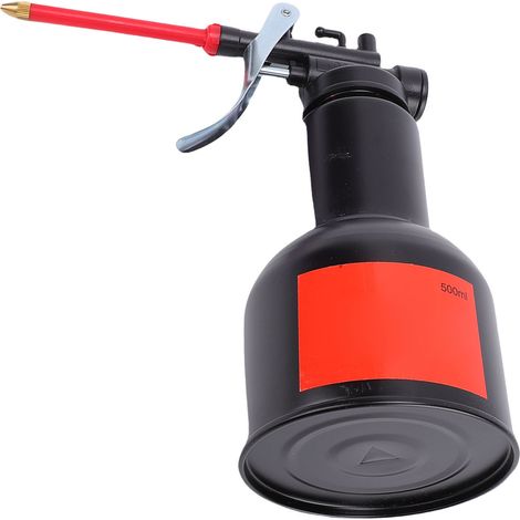 Bidon d'huile, huileur haute pression, bouteille de lubrification, pistolet à huile, outil de pompe manuelle, Pot en acier au carbone 500ml pour la maison