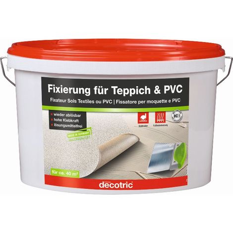 Decotric Fixierung für Teppich und PVC 10 kg Teppich- & PVC-Kleber