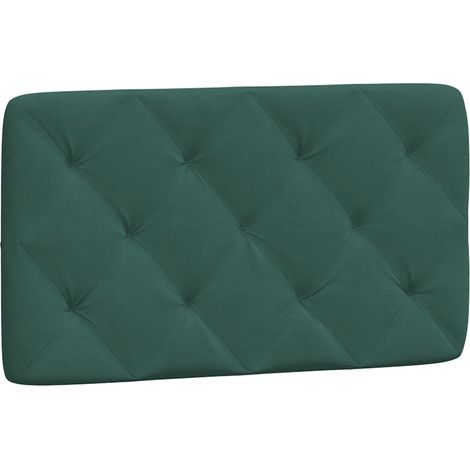 Coussin de tête de lit vert foncé 90 cm velours CFW78327 (1/5)