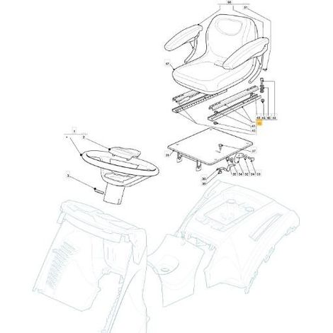 KIT DE GUIA PARA ASIENTO HE ORIGINAL STIGA - 382180115/0