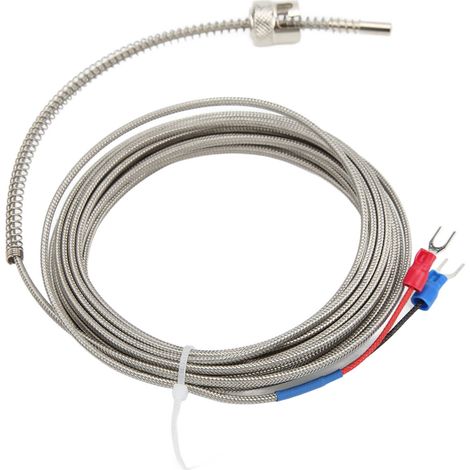 Thermoelement Typ K, langlebig, störungs- und korrosionsbeständig, Temperaturfühler, 5 Meter (1/5)