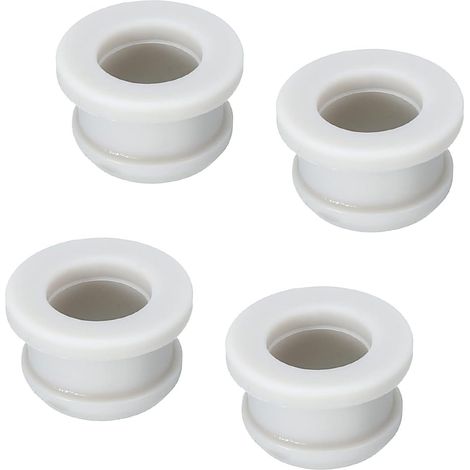 4Pcs Bouchon Passe Fil Caoutchouc à Pression Diamètre d'Installation de 12mm, ID 9mm, Hauteur 10mm Passe-Câble Gris Joint Anti-Rayures pour Boîte Électrique, Conduit de Câble (1/5)