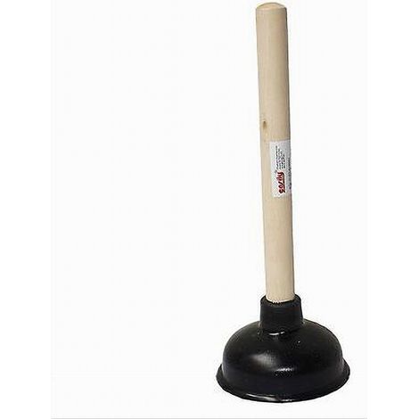 TRADE SHOP - Sturalavandino Stura Lavandini A Ventosa Per Wc 10.5cm Con Manico In Legno 10114 -