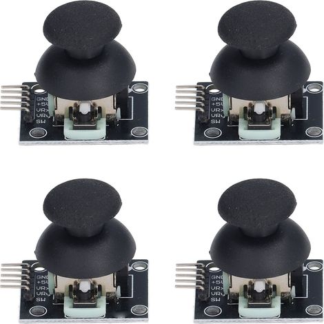4 pièces Module Joystick 5 broches Contrôleur de jeu Capteur XY Double Axe Kit pour PS2 (1/5)