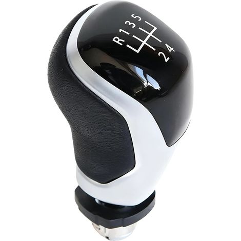 Gangschaltknopf, Ergonomisches Design, Universelle Kompatibilität, Silber 5-Gang A (1/2)
