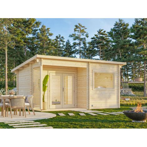 Abri de jardin en bois Sanna 11,5 m2 Naturel (1/5)