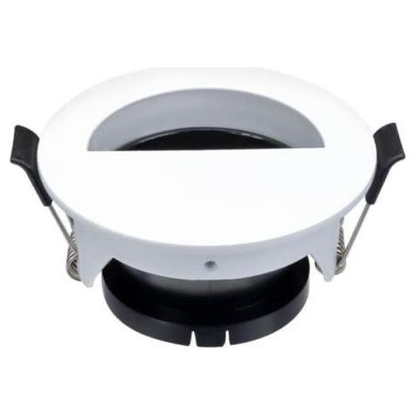 Support Spot Aluminium GU10 LED Demi-Rond Orientable ø83 mm - Blanc - SILUMEN