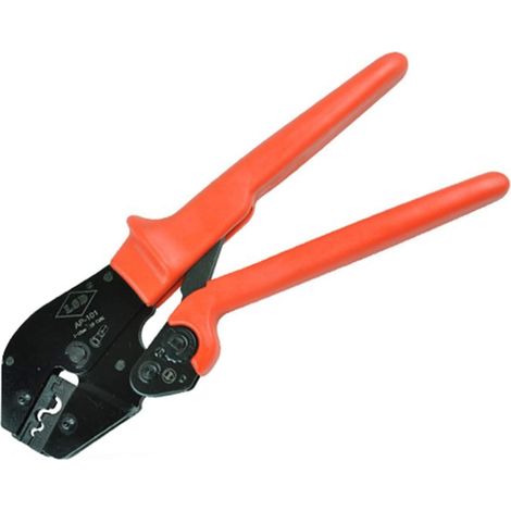 Pince à dénuder Outil de sertissage de terminal à cliquet manuel for bornes non isolées et pince à sertir le connecteur 0.5-10mm² (1/2)