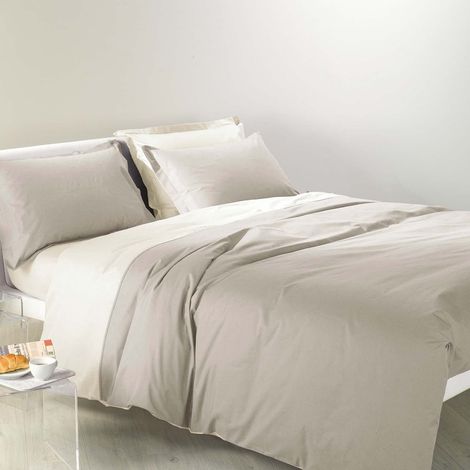 Parure de lit 4 pièces en 100% coton Housse Couette Douce et Elégante, Lavable et Facile d’Entretien Housse de Couette 200x200 et Autres Tailles (1/3)
