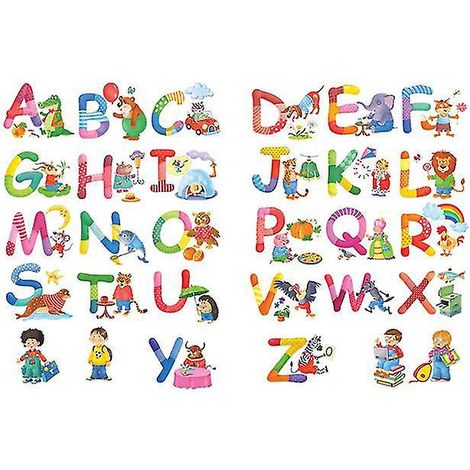 1 Set kreative Alphabet-Aufkleber