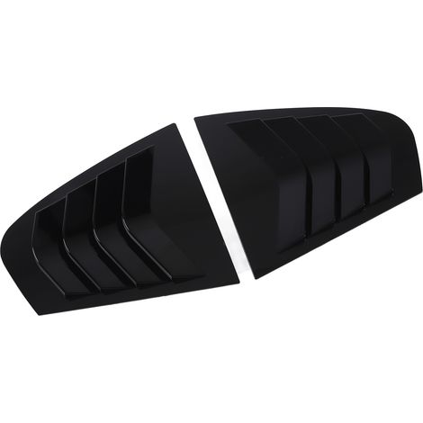 Paire de déflecteurs d'aération latéraux pour F30 Série 3, protections triangulaires en ABS, légères et résistantes, finition noire brillante, habillage de vitre auto. (1/5)