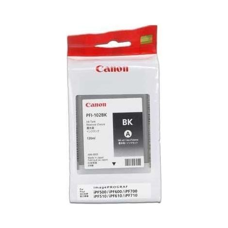 Cartouche d'encre noire Canon PFI-102BK (0895B001)