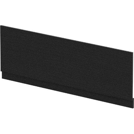 Nuie Charcoal Black Woodgrain 1700mm Front Bath Panel with Plinth - MPD605N (1/4)