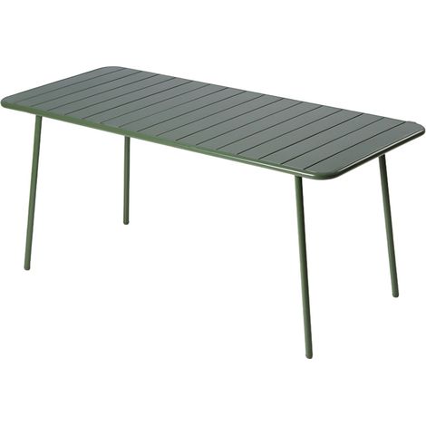 Tavolo da giardino 6 posti 160cm verde BERGAME