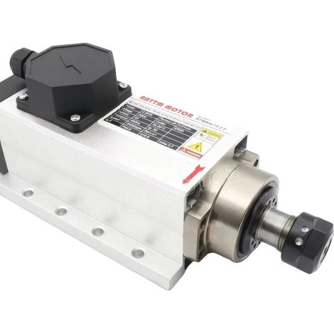 Luftgekühlter Vierkantspindelmotor, 2,2 kW Leistung, 24000 U/min Drehzahl (1/2)