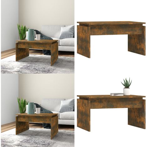 Couchtisch Räuchereiche 68x50x38 cm Holzwerkstoff - Couchtisch - Wohnzimmereinrichtung - Holzmöbel - Holzwerkstoff - Esszimmertisch - Home & Living (1/5)